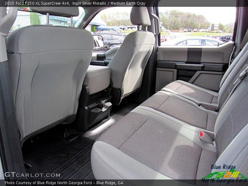 Ingot Silver Metallic / Medium Earth Gray 2015 Ford F150 XL SuperCrew 4x4