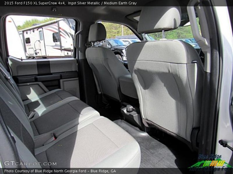 Ingot Silver Metallic / Medium Earth Gray 2015 Ford F150 XL SuperCrew 4x4