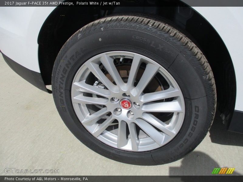 Polaris White / Jet w/Tan 2017 Jaguar F-PACE 35t AWD Prestige
