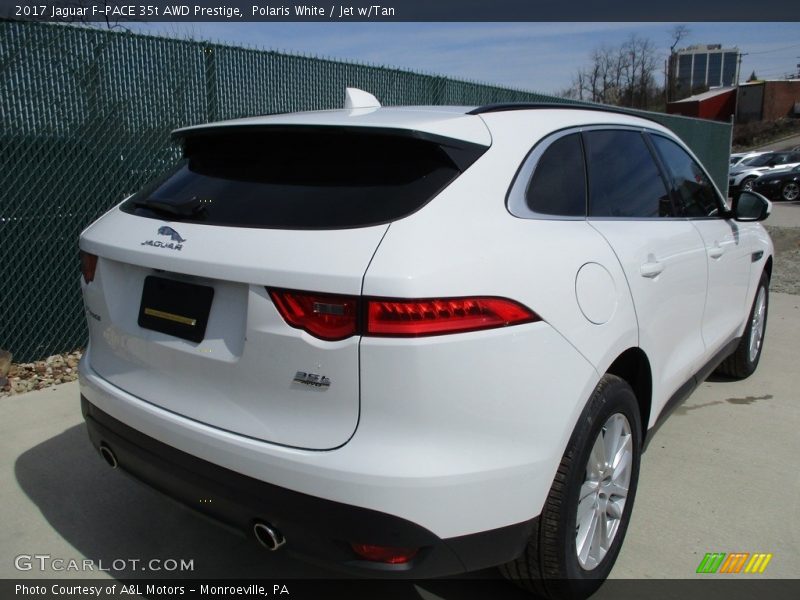 Polaris White / Jet w/Tan 2017 Jaguar F-PACE 35t AWD Prestige