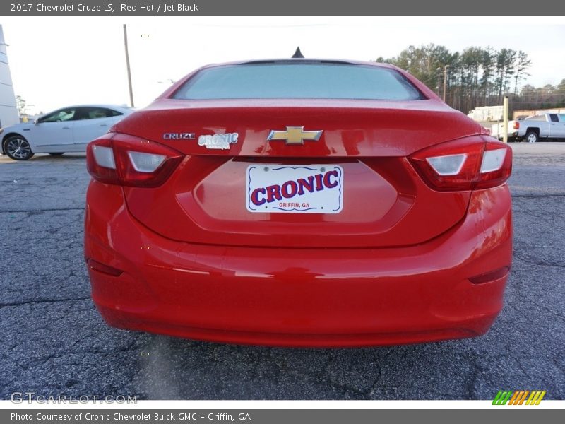 Red Hot / Jet Black 2017 Chevrolet Cruze LS
