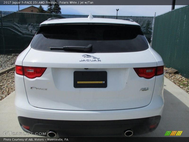 Polaris White / Jet w/Tan 2017 Jaguar F-PACE 35t AWD Prestige