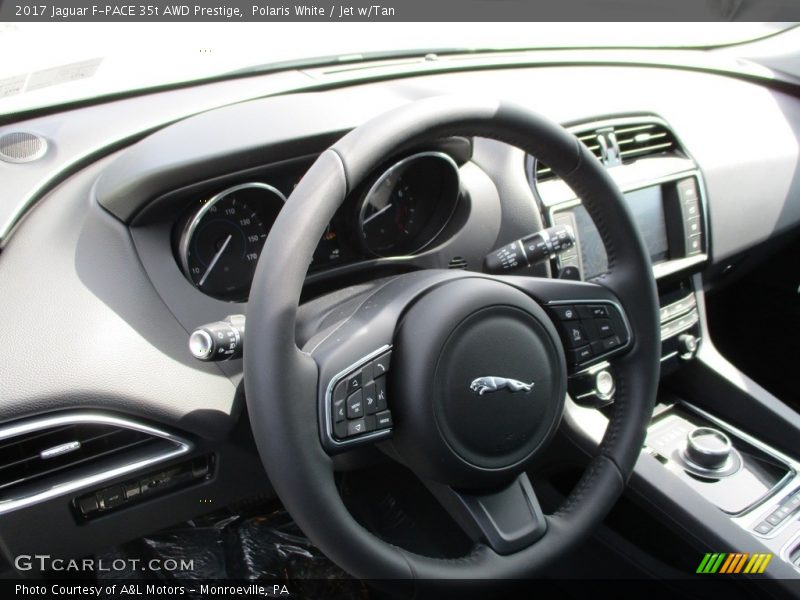 Polaris White / Jet w/Tan 2017 Jaguar F-PACE 35t AWD Prestige