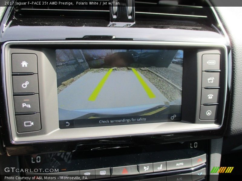 Polaris White / Jet w/Tan 2017 Jaguar F-PACE 35t AWD Prestige