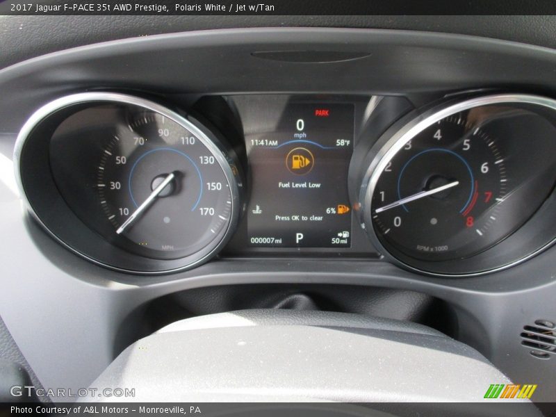 Polaris White / Jet w/Tan 2017 Jaguar F-PACE 35t AWD Prestige