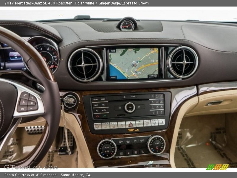 Controls of 2017 SL 450 Roadster