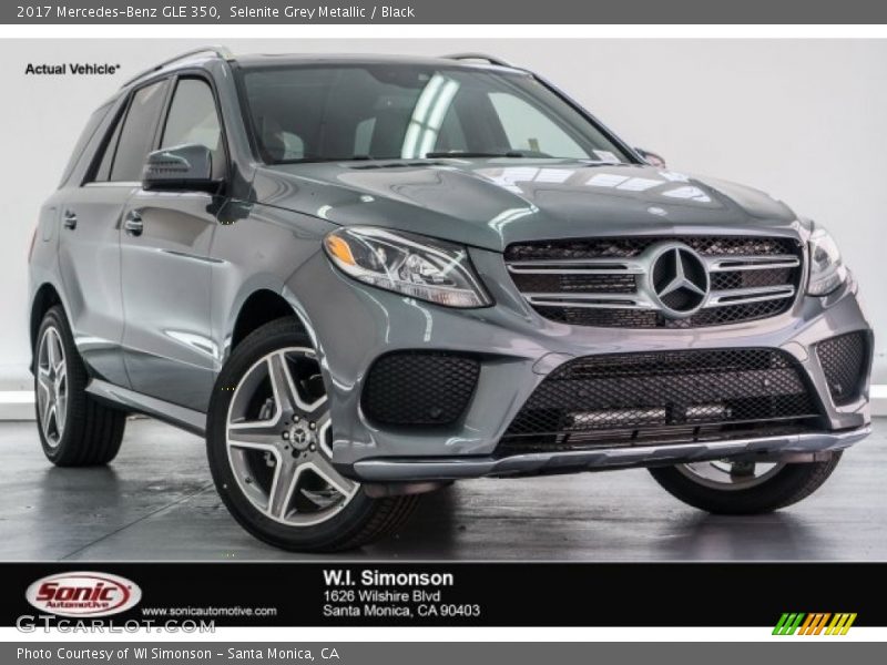Selenite Grey Metallic / Black 2017 Mercedes-Benz GLE 350