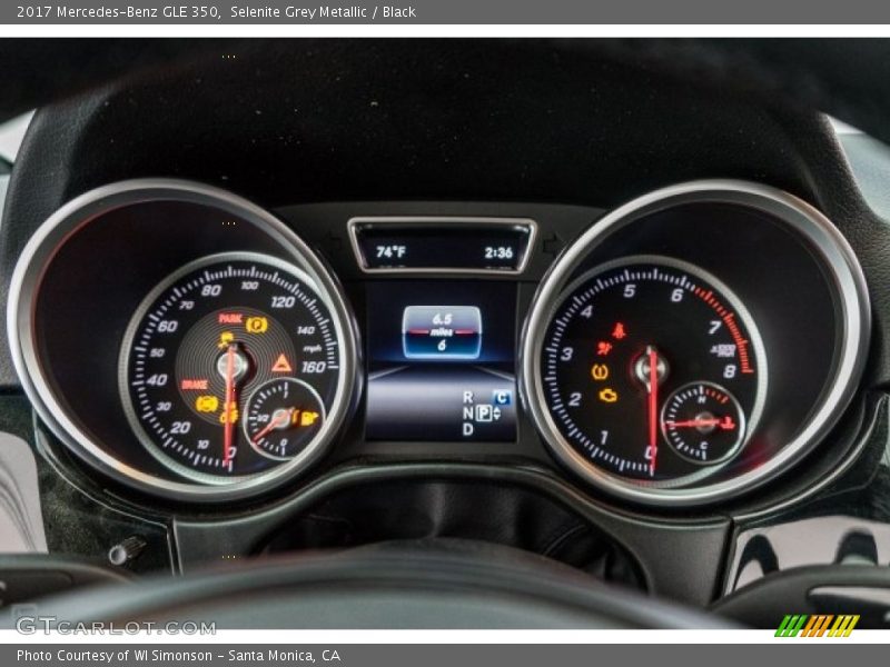 Selenite Grey Metallic / Black 2017 Mercedes-Benz GLE 350