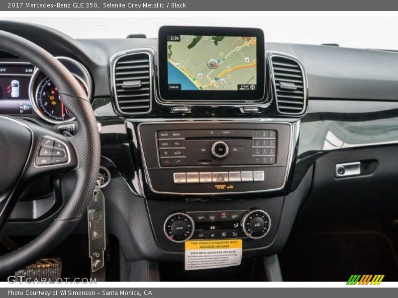 Selenite Grey Metallic / Black 2017 Mercedes-Benz GLE 350