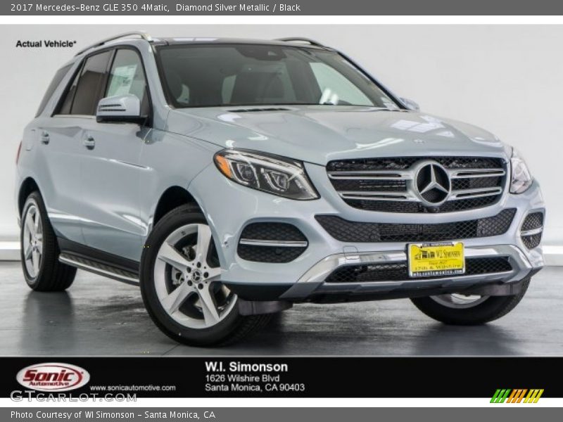 Diamond Silver Metallic / Black 2017 Mercedes-Benz GLE 350 4Matic