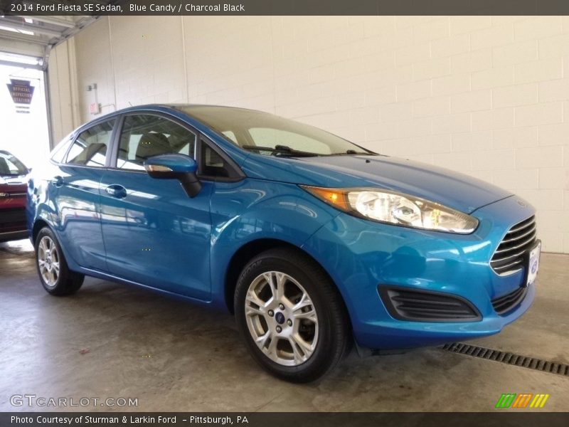 Blue Candy / Charcoal Black 2014 Ford Fiesta SE Sedan