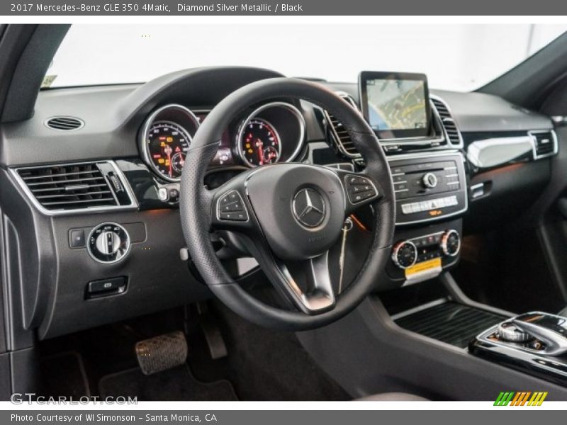 Diamond Silver Metallic / Black 2017 Mercedes-Benz GLE 350 4Matic