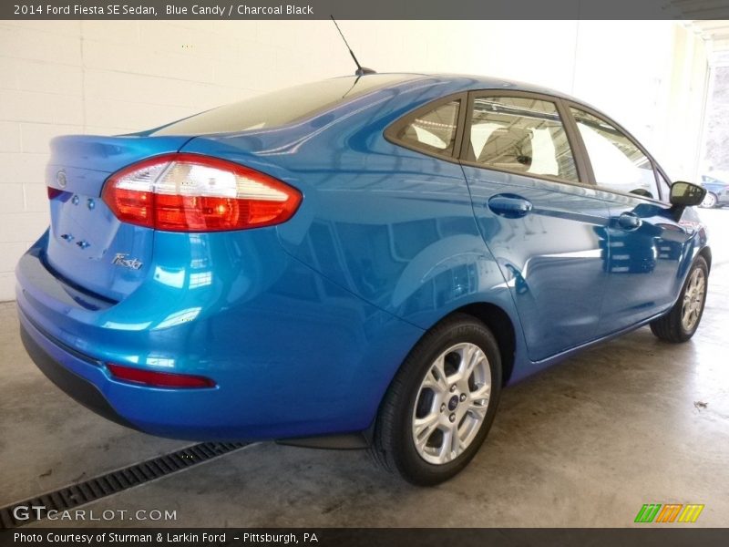 Blue Candy / Charcoal Black 2014 Ford Fiesta SE Sedan