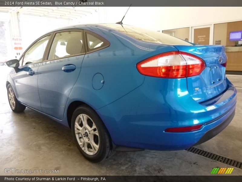 Blue Candy / Charcoal Black 2014 Ford Fiesta SE Sedan