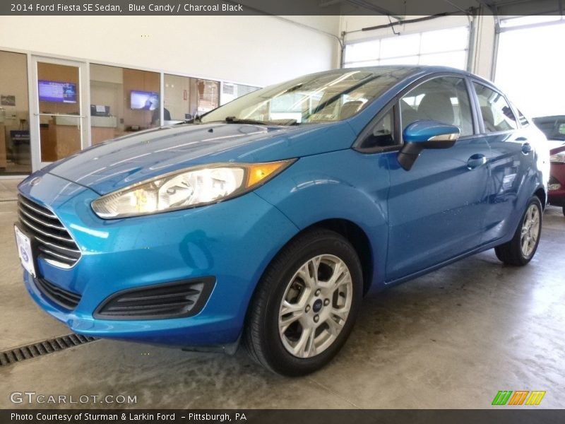 Blue Candy / Charcoal Black 2014 Ford Fiesta SE Sedan