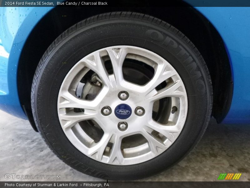 Blue Candy / Charcoal Black 2014 Ford Fiesta SE Sedan