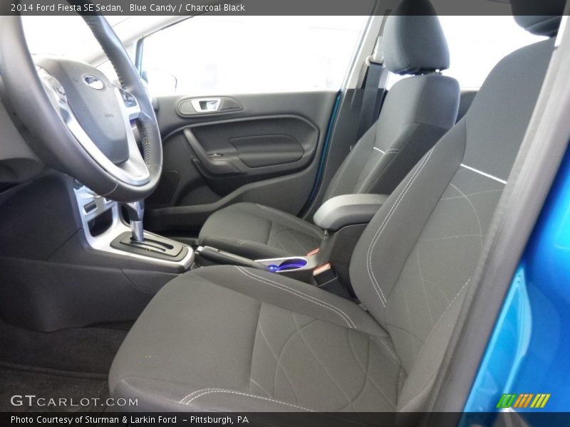 Blue Candy / Charcoal Black 2014 Ford Fiesta SE Sedan