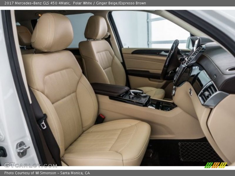 Polar White / Ginger Beige/Espresso Brown 2017 Mercedes-Benz GLS 450 4Matic