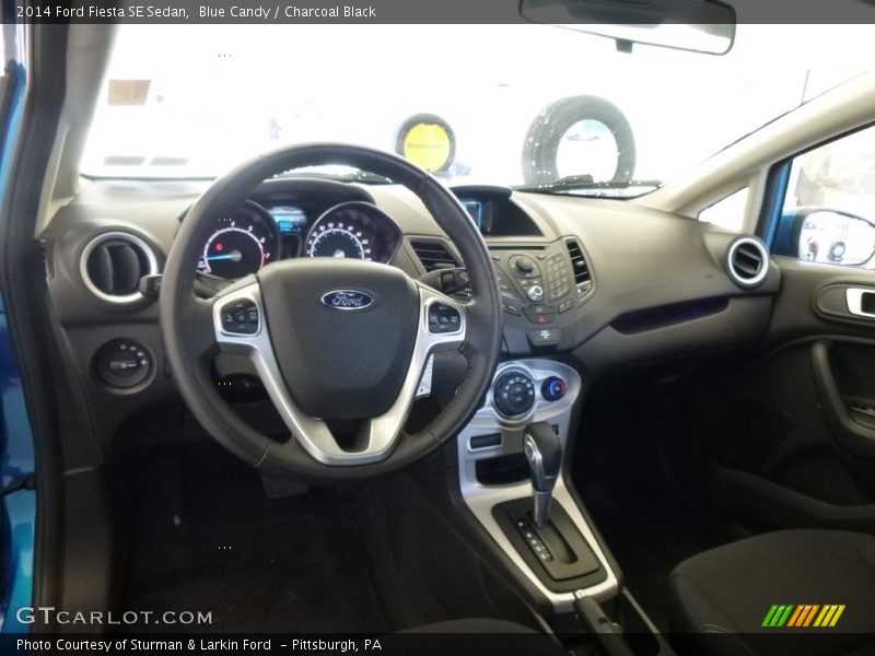 Blue Candy / Charcoal Black 2014 Ford Fiesta SE Sedan