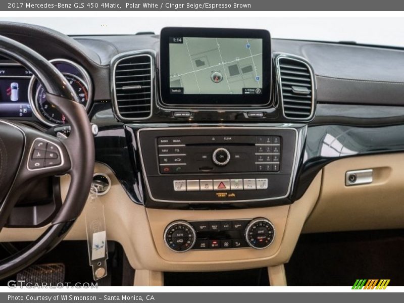 Polar White / Ginger Beige/Espresso Brown 2017 Mercedes-Benz GLS 450 4Matic
