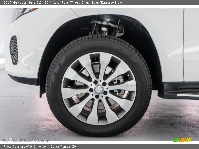 Polar White / Ginger Beige/Espresso Brown 2017 Mercedes-Benz GLS 450 4Matic