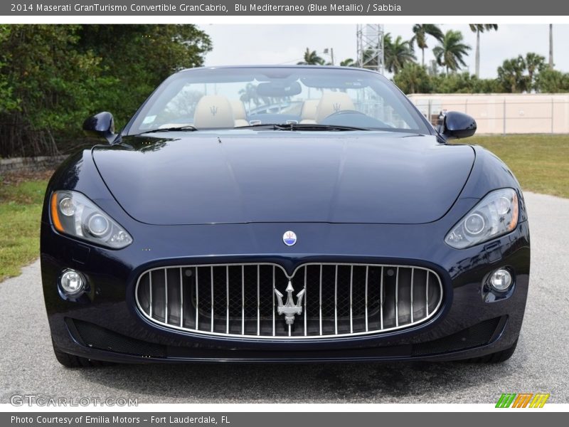 Blu Mediterraneo (Blue Metallic) / Sabbia 2014 Maserati GranTurismo Convertible GranCabrio