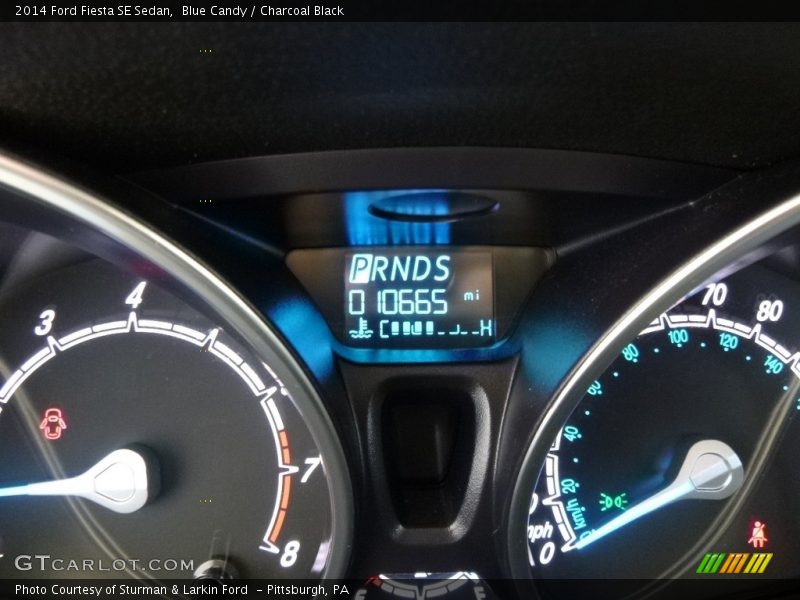 Blue Candy / Charcoal Black 2014 Ford Fiesta SE Sedan