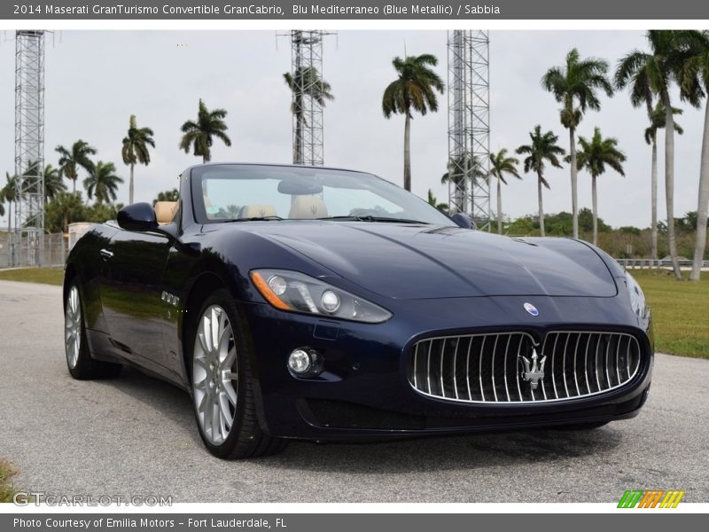Blu Mediterraneo (Blue Metallic) / Sabbia 2014 Maserati GranTurismo Convertible GranCabrio