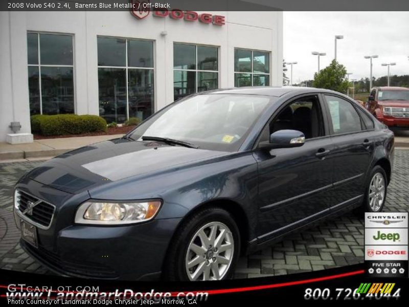 Barents Blue Metallic / Off-Black 2008 Volvo S40 2.4i