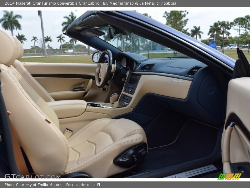 Blu Mediterraneo (Blue Metallic) / Sabbia 2014 Maserati GranTurismo Convertible GranCabrio