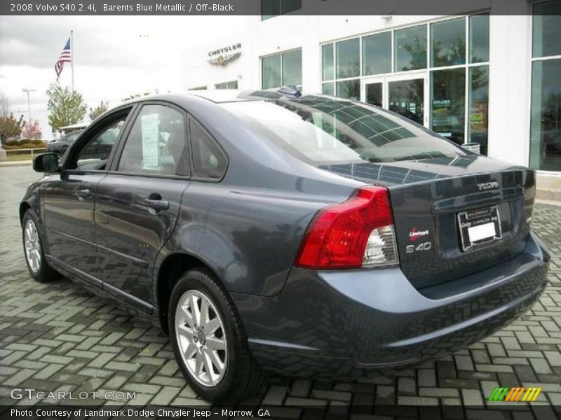 Barents Blue Metallic / Off-Black 2008 Volvo S40 2.4i