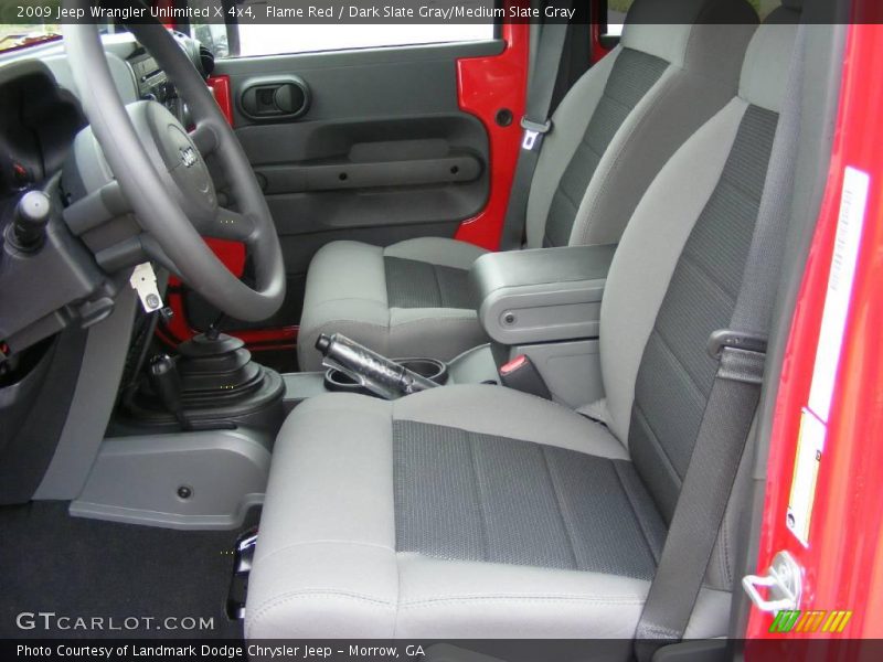 Flame Red / Dark Slate Gray/Medium Slate Gray 2009 Jeep Wrangler Unlimited X 4x4