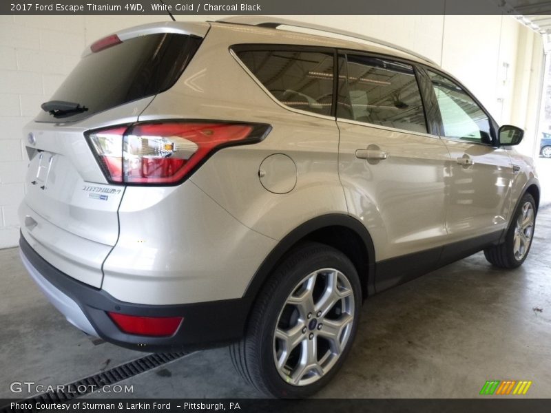 White Gold / Charcoal Black 2017 Ford Escape Titanium 4WD