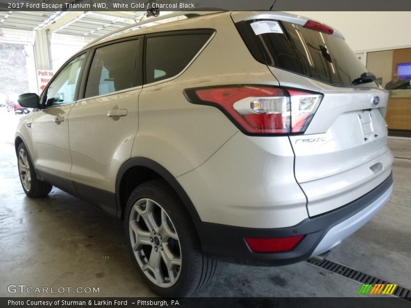 White Gold / Charcoal Black 2017 Ford Escape Titanium 4WD