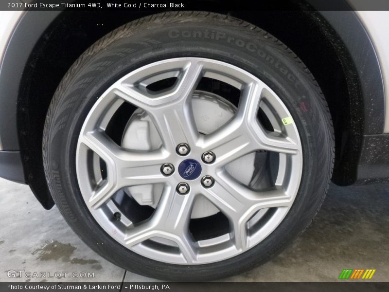 White Gold / Charcoal Black 2017 Ford Escape Titanium 4WD