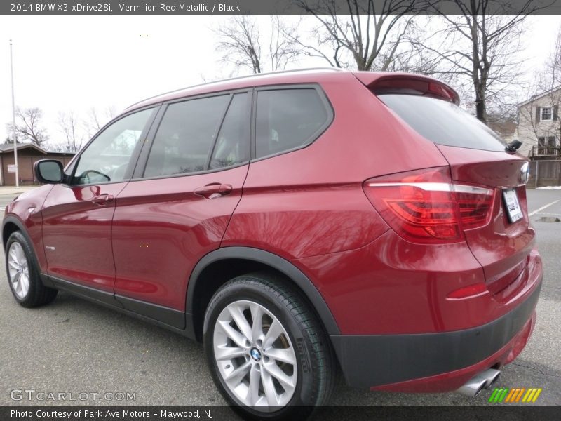 Vermilion Red Metallic / Black 2014 BMW X3 xDrive28i