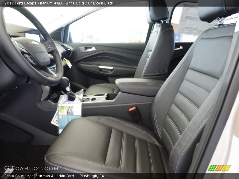 White Gold / Charcoal Black 2017 Ford Escape Titanium 4WD