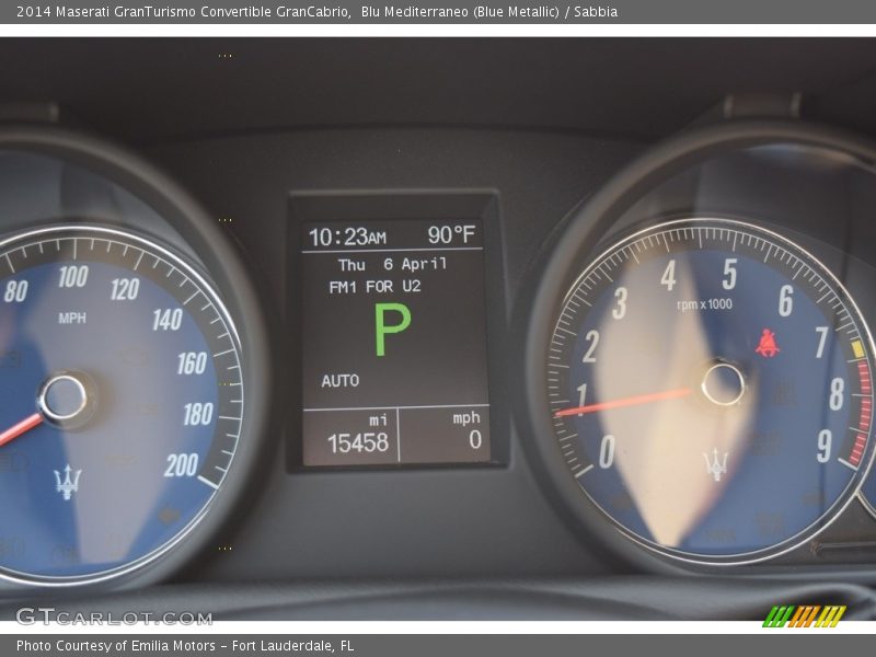 Blu Mediterraneo (Blue Metallic) / Sabbia 2014 Maserati GranTurismo Convertible GranCabrio