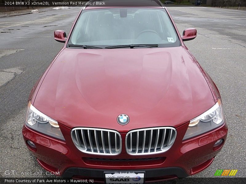 Vermilion Red Metallic / Black 2014 BMW X3 xDrive28i