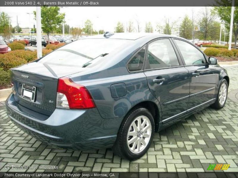 Barents Blue Metallic / Off-Black 2008 Volvo S40 2.4i