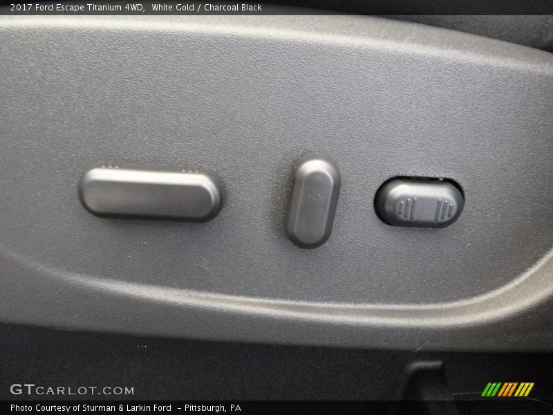 White Gold / Charcoal Black 2017 Ford Escape Titanium 4WD