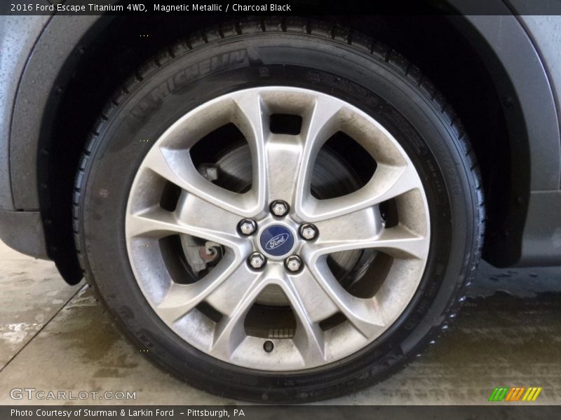 Magnetic Metallic / Charcoal Black 2016 Ford Escape Titanium 4WD