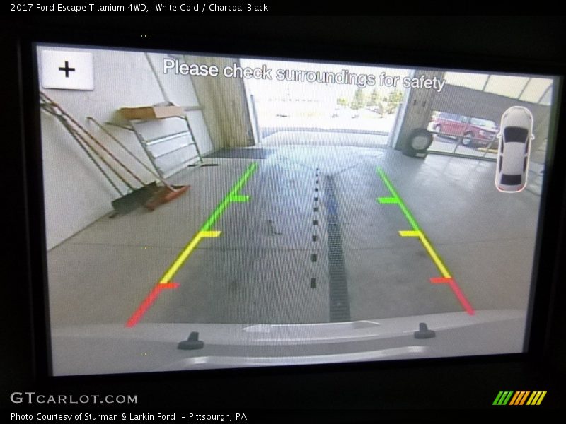 White Gold / Charcoal Black 2017 Ford Escape Titanium 4WD