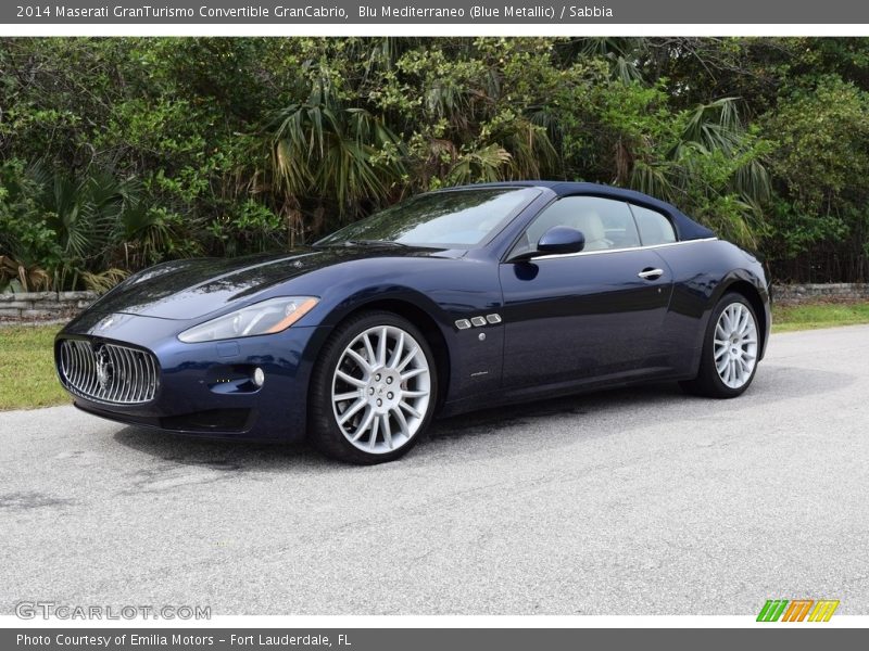 Blu Mediterraneo (Blue Metallic) / Sabbia 2014 Maserati GranTurismo Convertible GranCabrio
