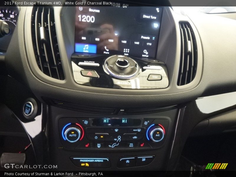 White Gold / Charcoal Black 2017 Ford Escape Titanium 4WD