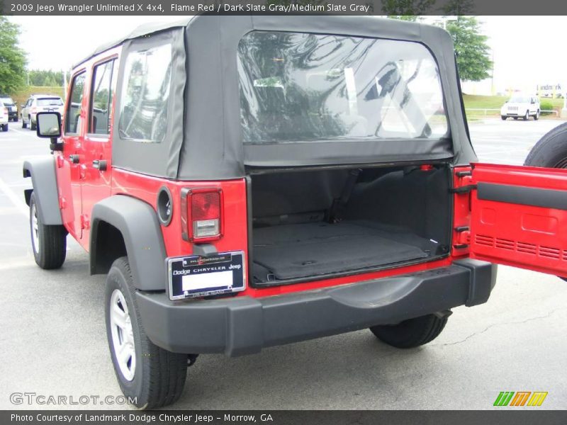 Flame Red / Dark Slate Gray/Medium Slate Gray 2009 Jeep Wrangler Unlimited X 4x4