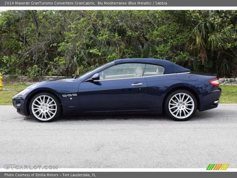 Blu Mediterraneo (Blue Metallic) / Sabbia 2014 Maserati GranTurismo Convertible GranCabrio