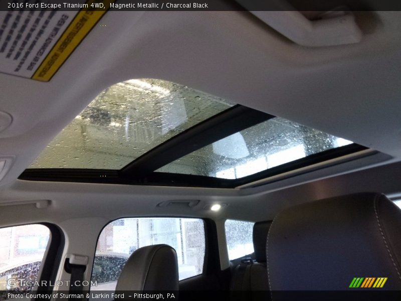 Magnetic Metallic / Charcoal Black 2016 Ford Escape Titanium 4WD
