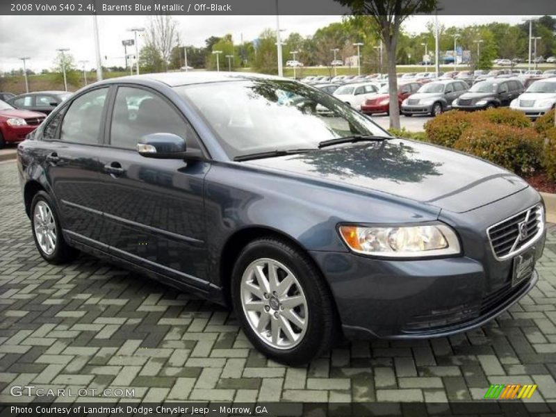 Barents Blue Metallic / Off-Black 2008 Volvo S40 2.4i
