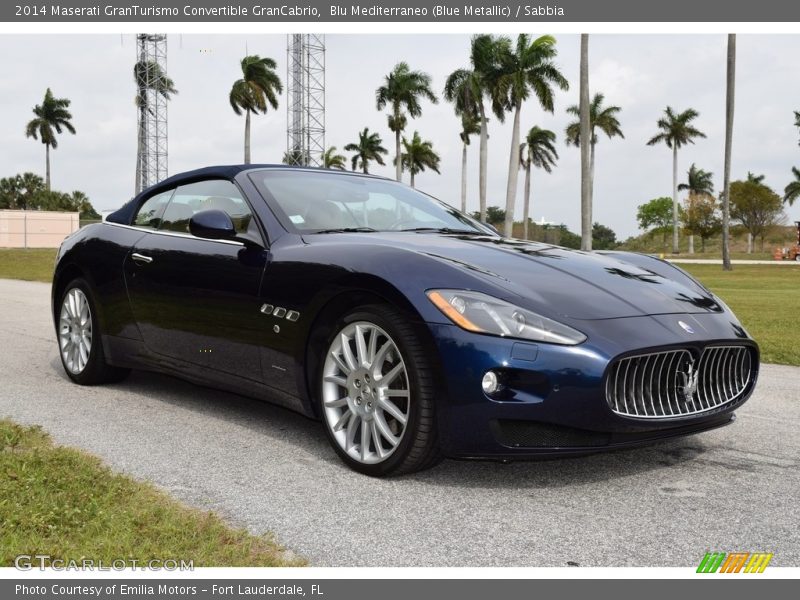 Blu Mediterraneo (Blue Metallic) / Sabbia 2014 Maserati GranTurismo Convertible GranCabrio
